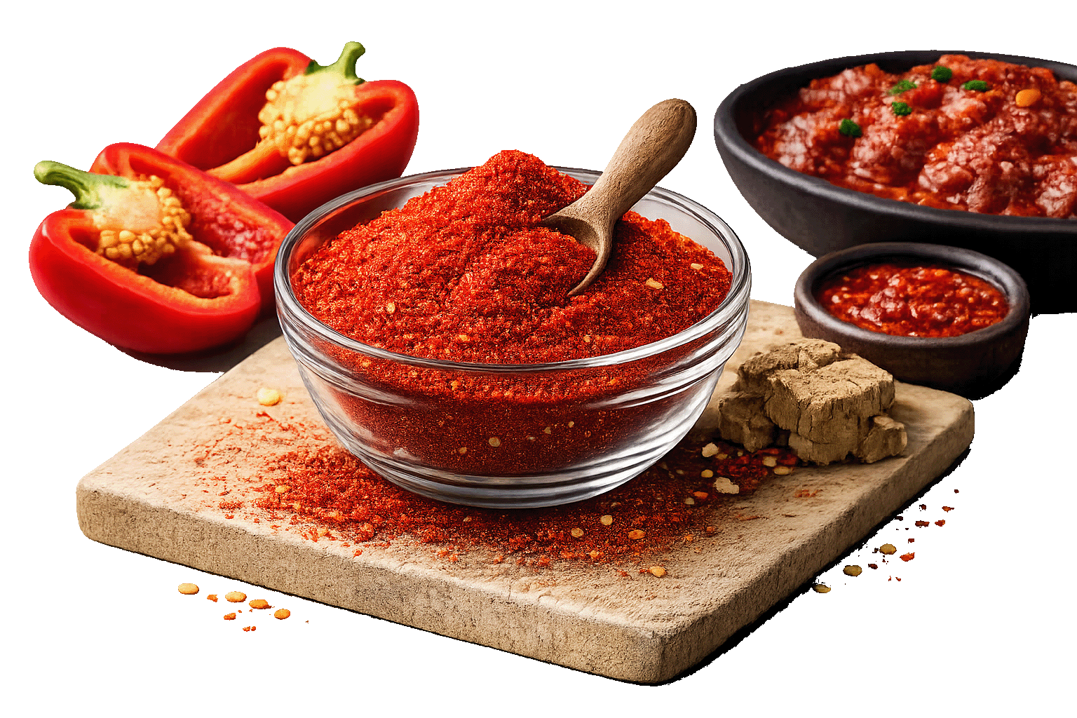 Paprika Rosen scharf
