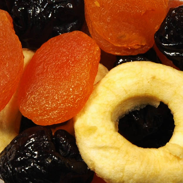 Trockenfrucht  Mischobst  Auslese mit entsteinten Pflaumen