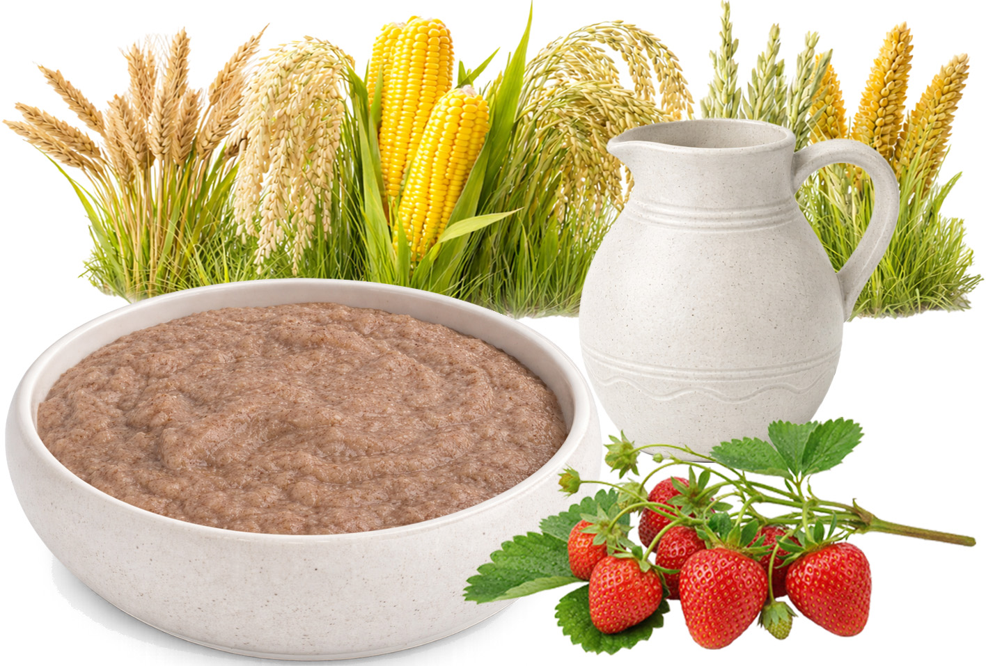 7-Kornbrei Erdbeer