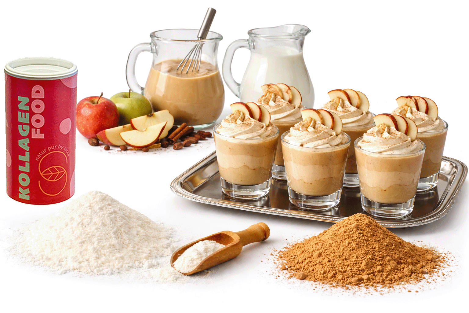 SICCA Kollagen-Dessert Apfel-Zimt
