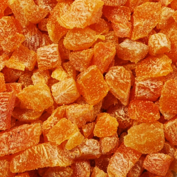 Aprikosen Würfel