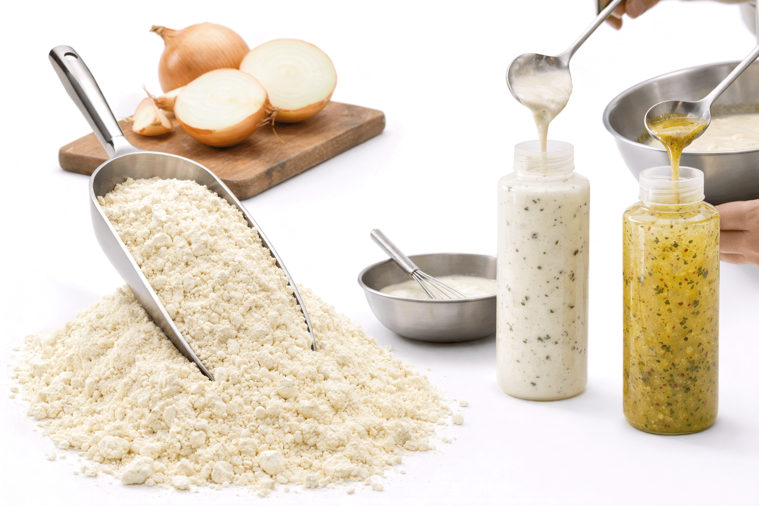 Zwiebelpulver weiß