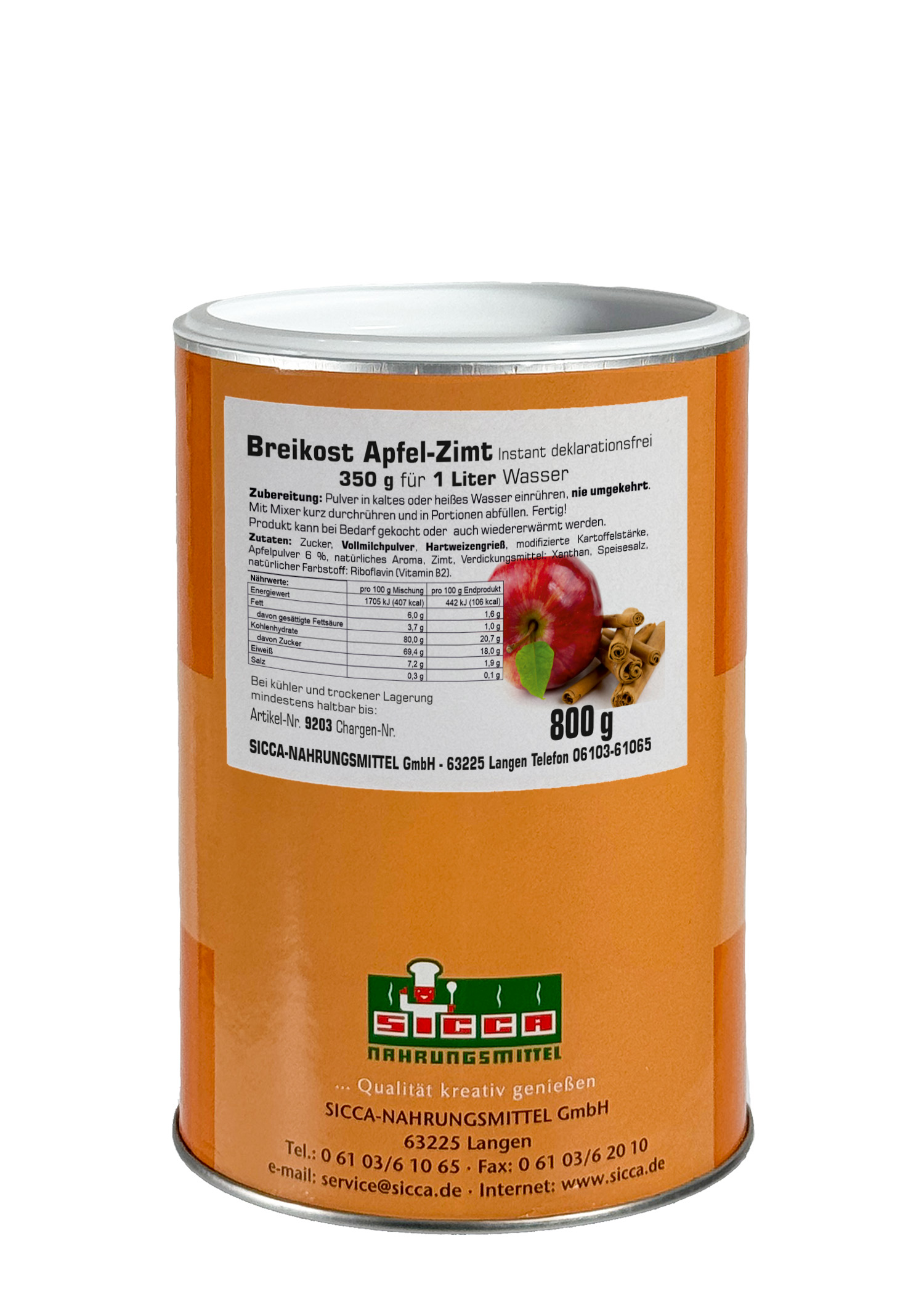 Breikost Apfel-Zimt