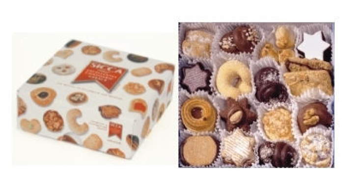 Confiserie-Gebäck - Gebäcksortiment-Weihnachtsmischung
