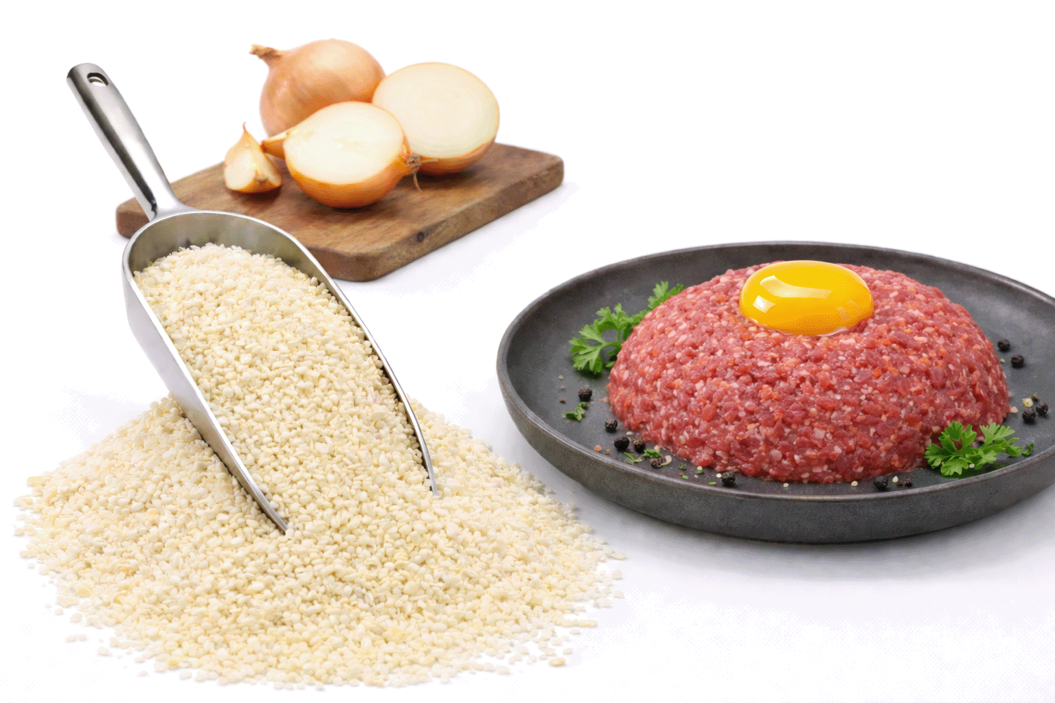 Salat- und Tatarzwiebeln extra fein geschnitten