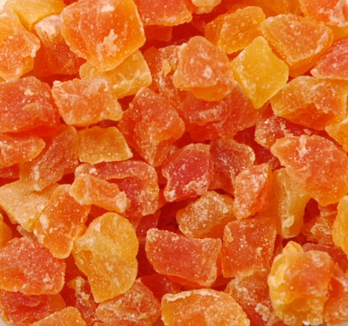 Papaya Würfel