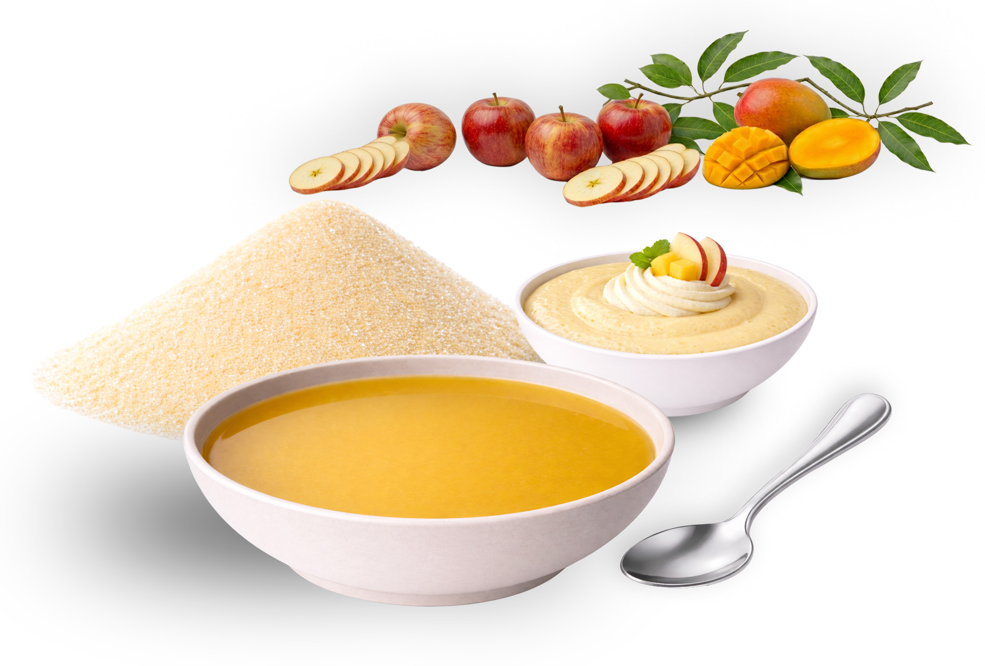 Fruchtsuppe/Dessert "Mango-Apfel" ohne Fruchtstücke