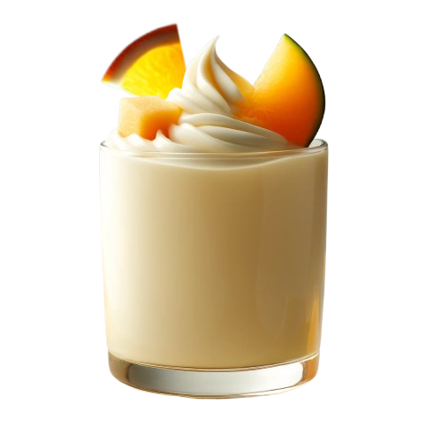 Creme-Dessert "Melone-Orange"
