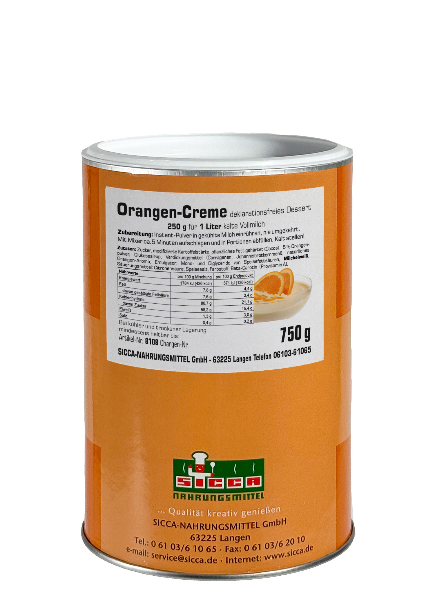 Creme-Dessert "Orange"