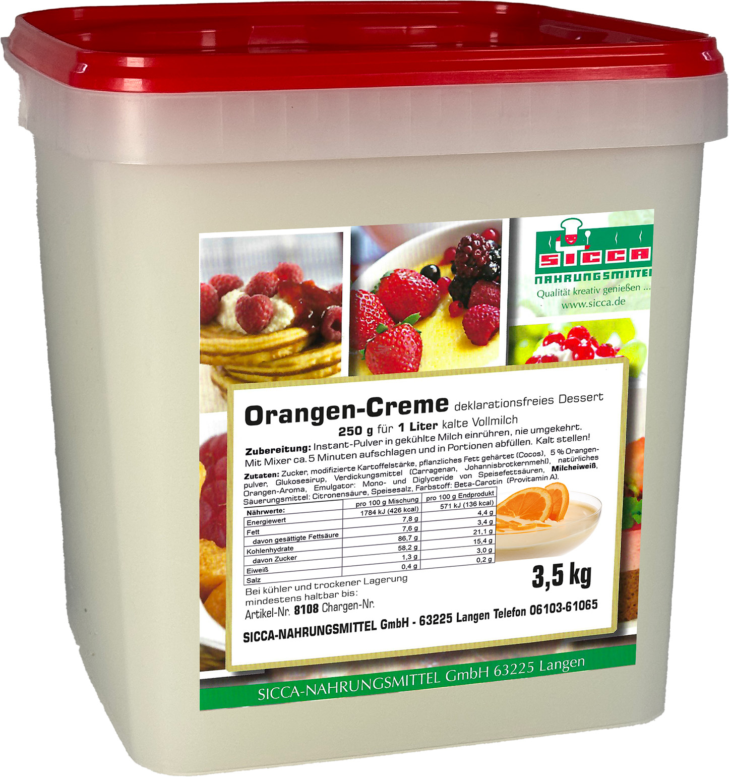 Creme-Dessert "Orange"
