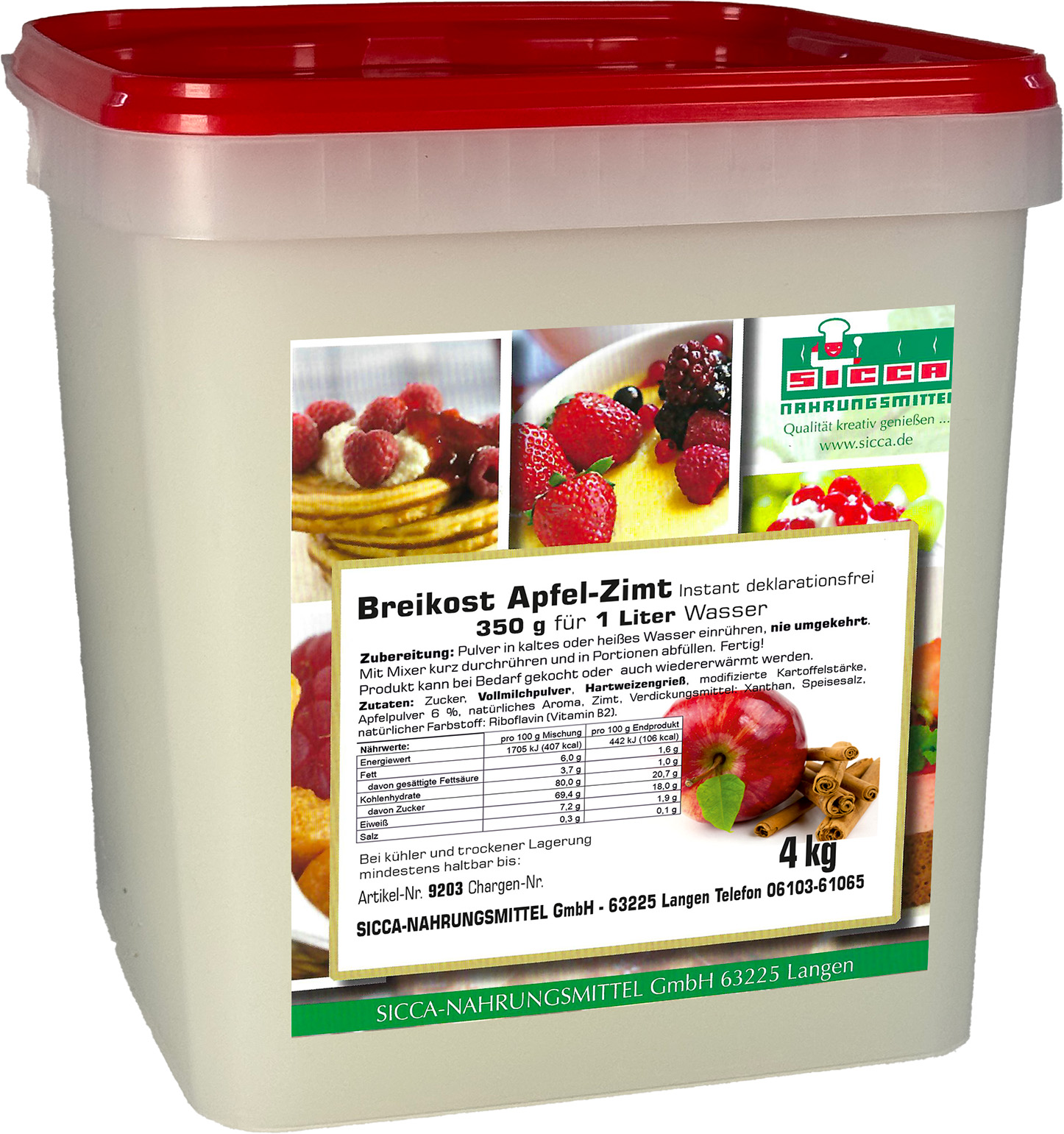 Breikost Apfel-Zimt
