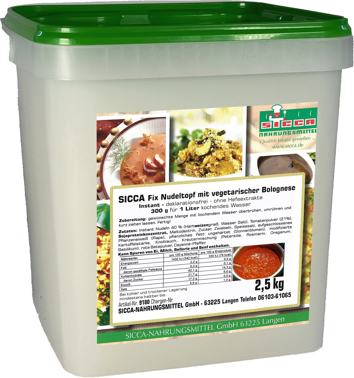 Nudeltopf mit vegetarischer Bolognese