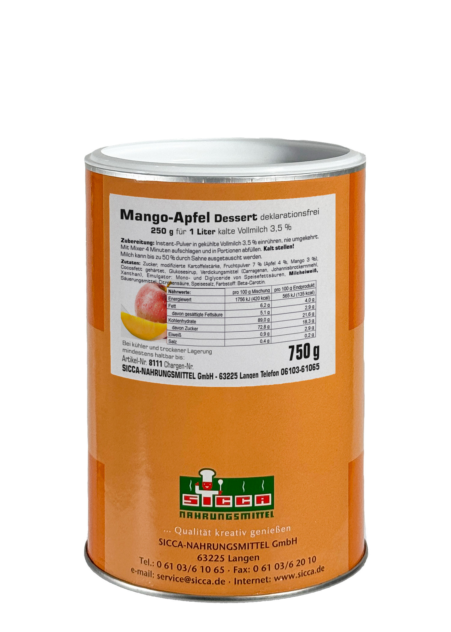Creme-Dessert "Mango-Apfel"