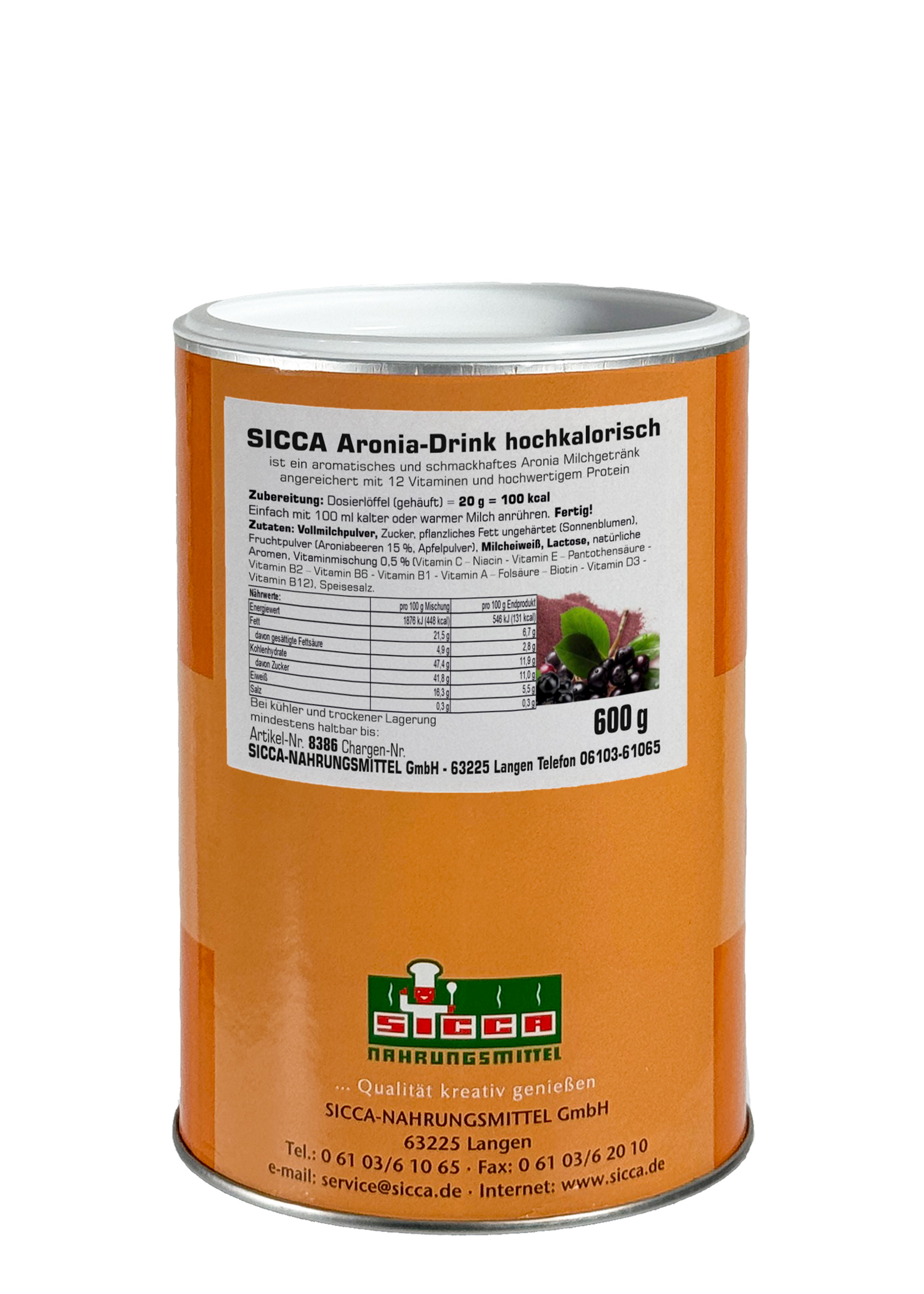 Aronia-Drink hochkalorisch - vitaminhaltig