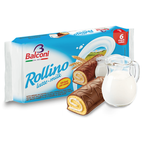 Orig. ital. Biskuitrollen Rollino latte milk
