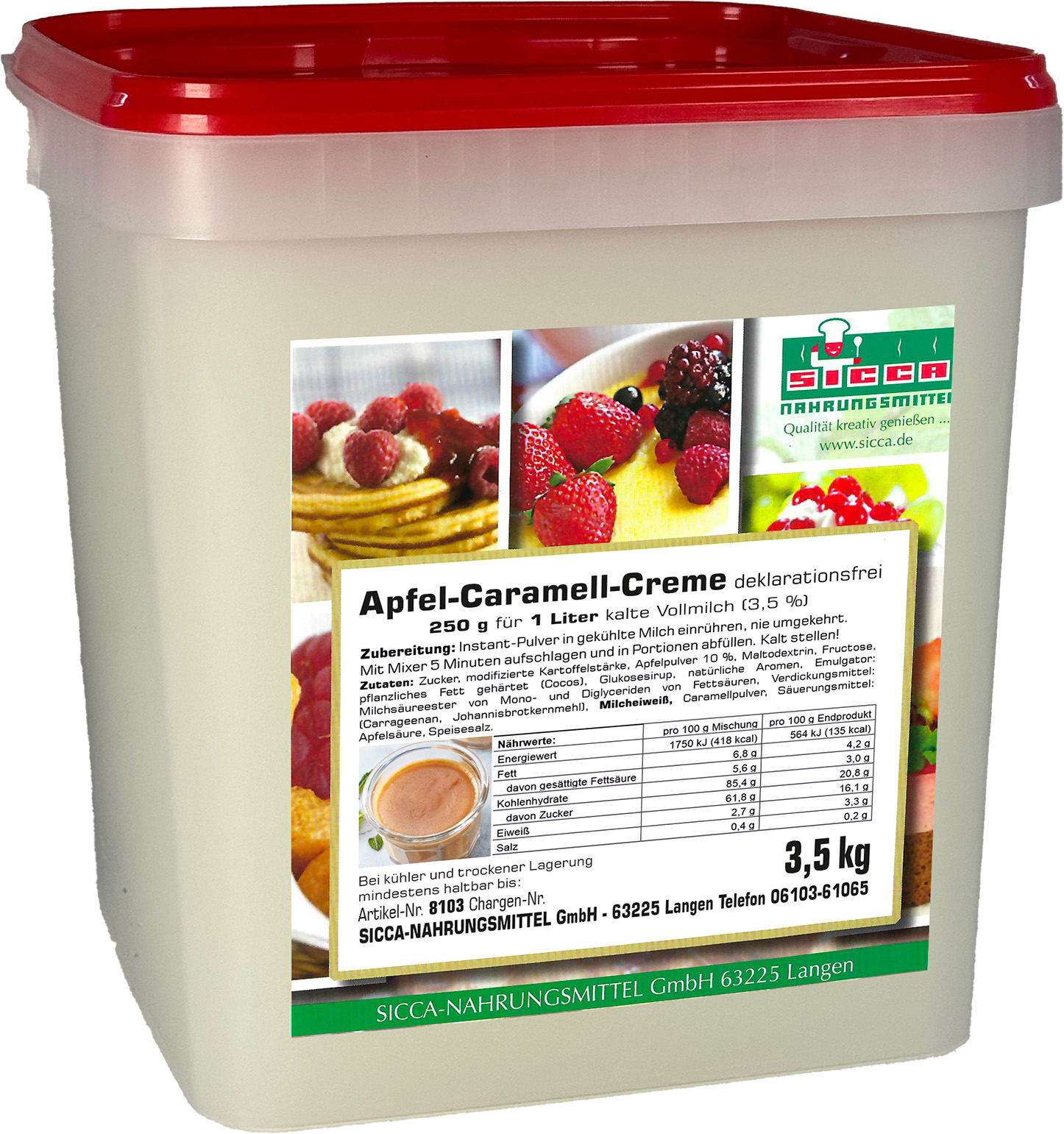 Creme-Dessert "Apfel-Karamell"