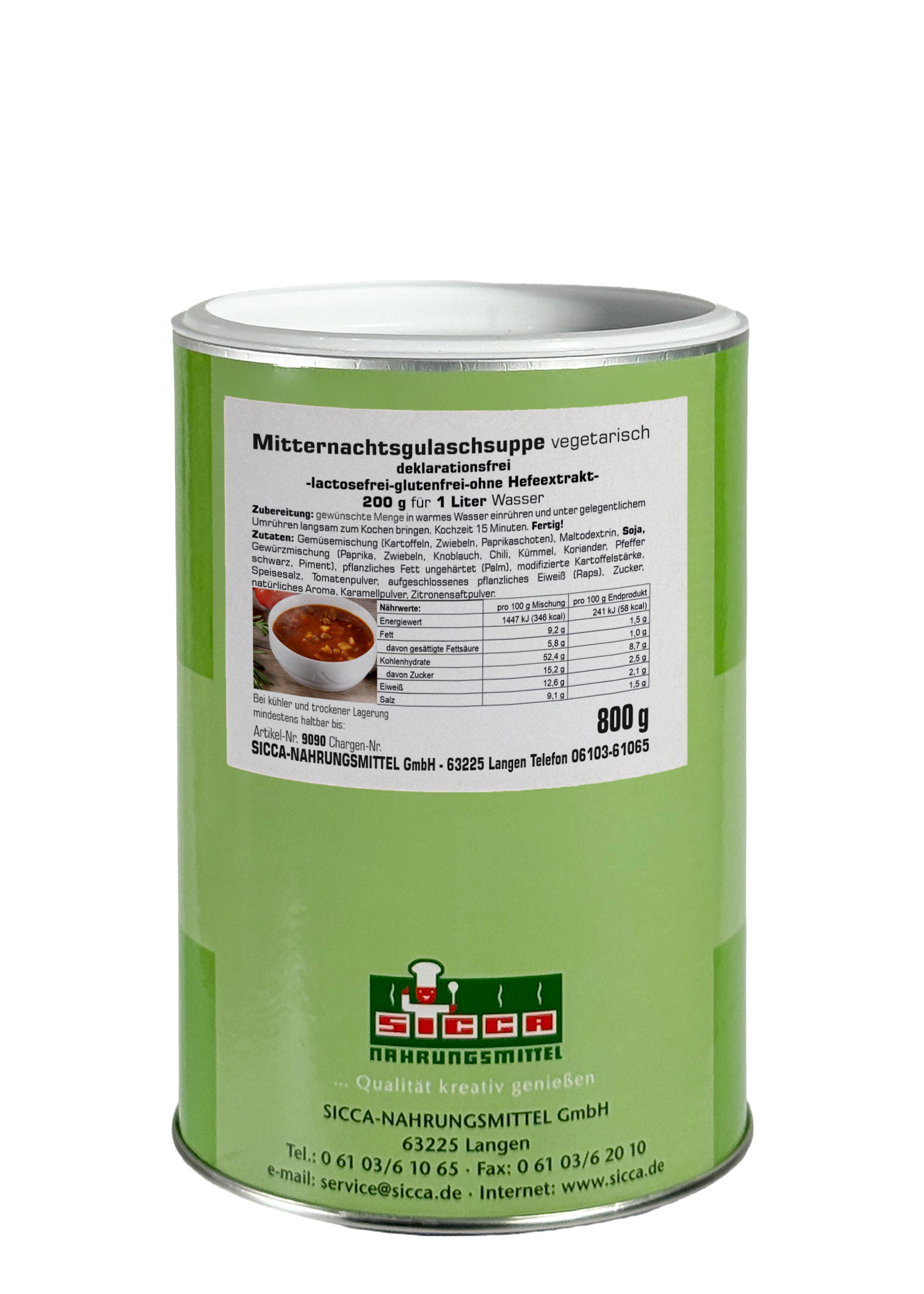 Mitternachtsgulaschsuppe vegetarisch