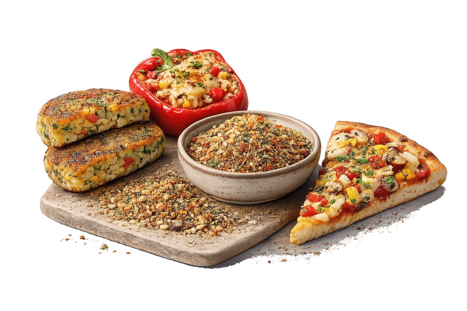 vegetarisches Hack mit Gemüse und Champignons