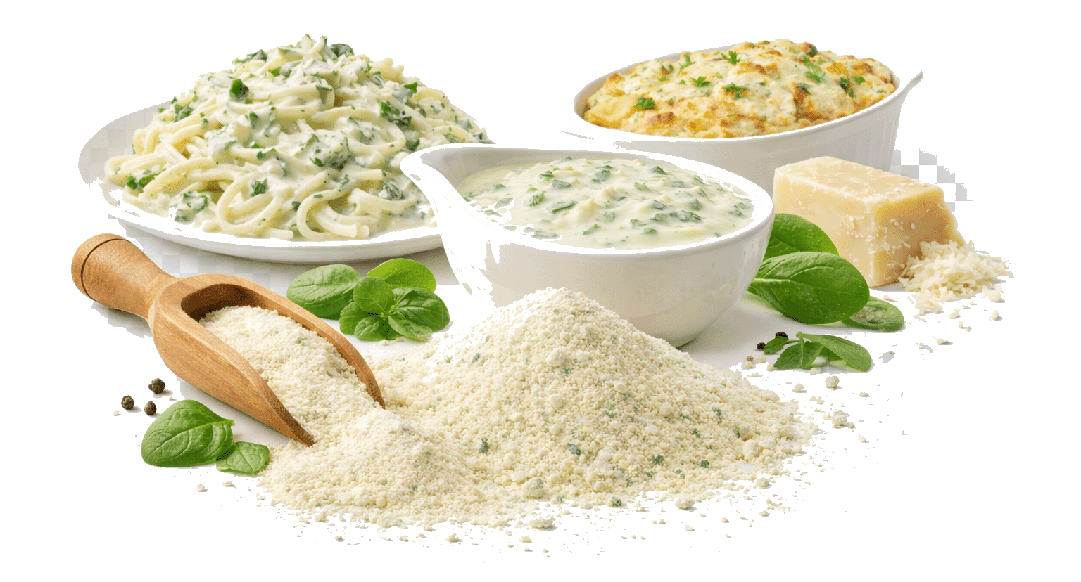 Formaggio e Spinaci Käse-Spinat-Sauce