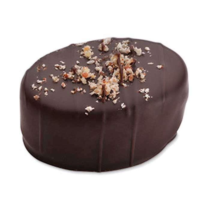 Grillierte Nüsse in Nussbitternougat