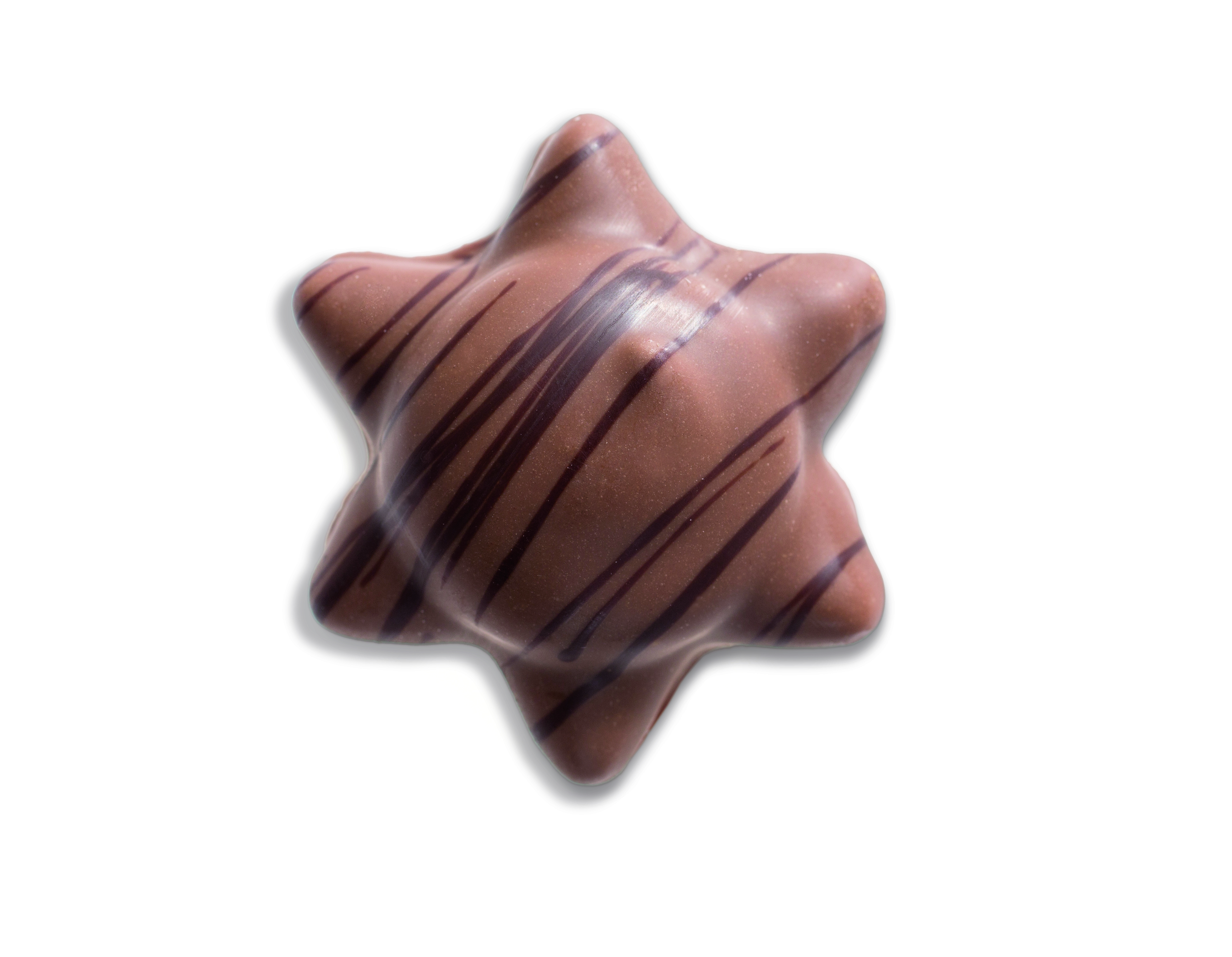 Confiserie-Gebäck - Nougat-Sterne Vollmilch
