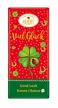 "Viel Glück" Choco-Grüße